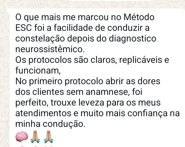 Depoimento sobre clareza e confiança na condução